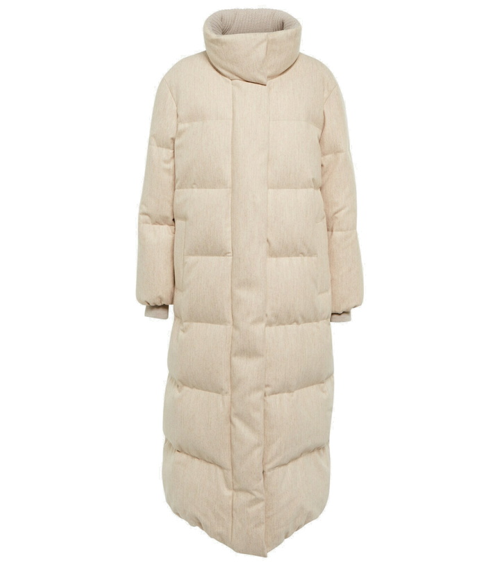Photo: Brunello Cucinelli - Virgin wool flannel down coat