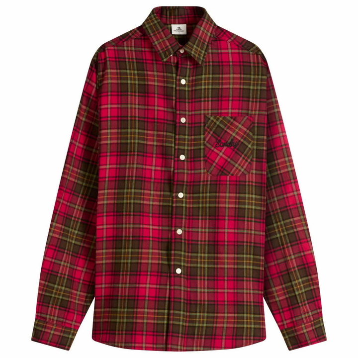Photo: SUNDAYFRUITMARKET Women's Sunday Check Shirt in Pink