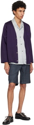 NEEDLES Purple Embroidered Cardigan