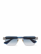 DITA - Meta-Evo One Square-Frame Silver-Tone and Acetate Sunglasses