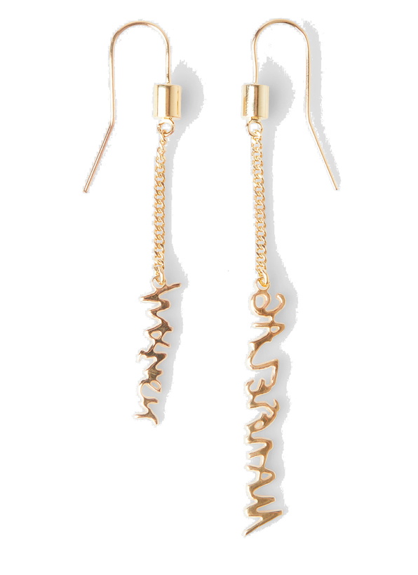 Photo: Reverse Mode Signature Earrings in Gold