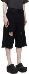 Balenciaga Black Baggy Shorts