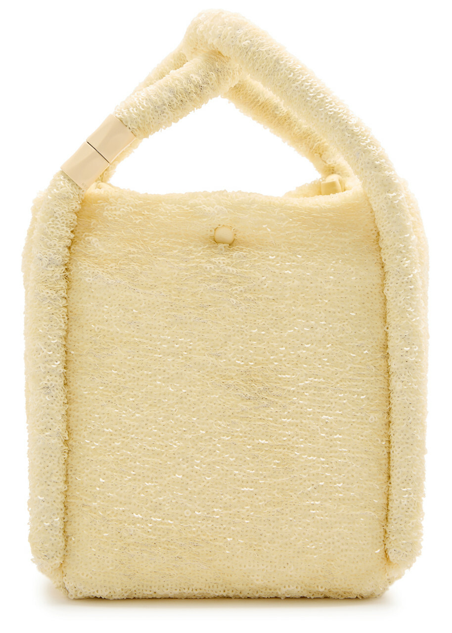 Boyy Lotus 14 Sequin-embellished top Handle bag - Yellow - One Size