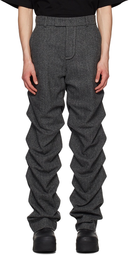 Photo: We11done Gray Ruched Trousers