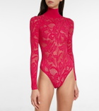 Alaïa Lace turtleneck bodysuit
