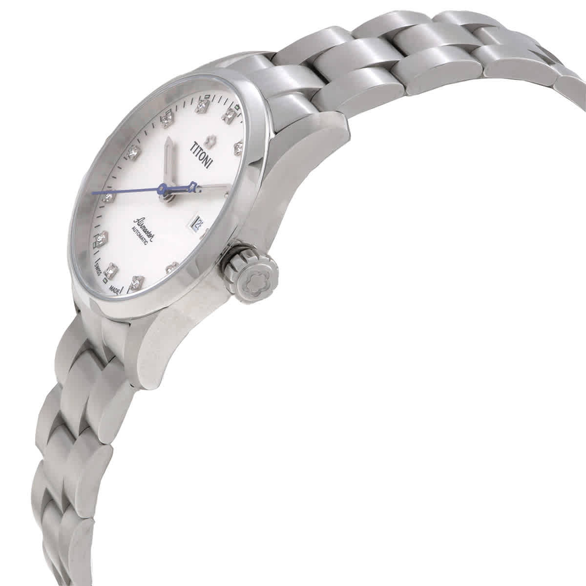 Titoni Airmaster Automatic Silver Dial Ladies Watch 23743 S-581