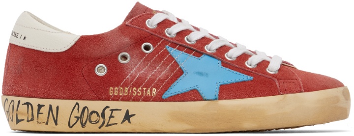 Photo: Golden Goose Red Super-Star Classic Sneakers