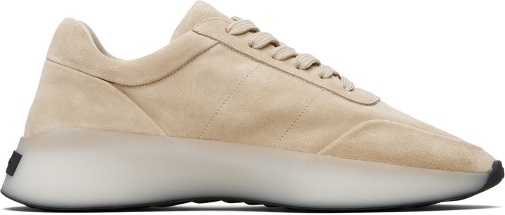 Photo: Fear of God Beige Suede Vintage Runner Sneakers