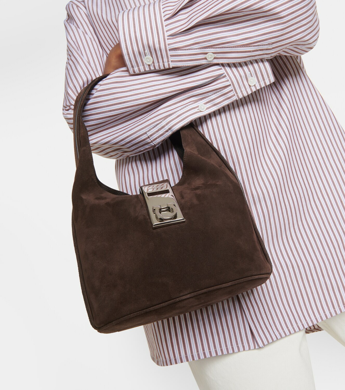 Ferragamo Suede shoulder bag Salvatore Ferragamo