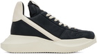 Rick Owens Black Geth Sneakers