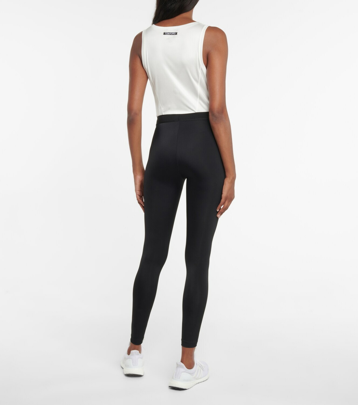 TOM FORD - Logo Stretch Velvet Leggings TOM FORD