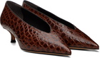 Le Monde Beryl Brown Babouche Kitten Heels
