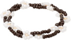 Tanner Fletcher Brown & White Daisy Bracelet Set