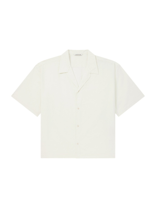 Photo: A Kind Of Guise - Samata Camp-Collar Organic Cotton-Poplin Shirt - Neutrals