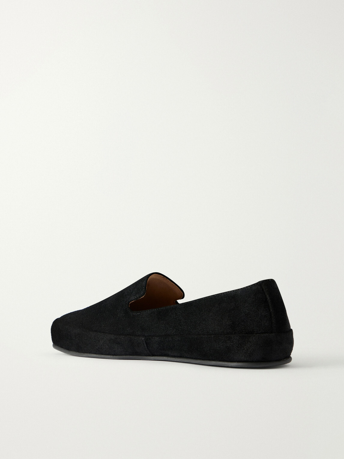 Mulo - Evening Suede Loafers - Black