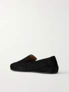 Mulo - Evening Suede Loafers - Black