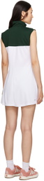 Lacoste White & Green Minidress & Shorts Set