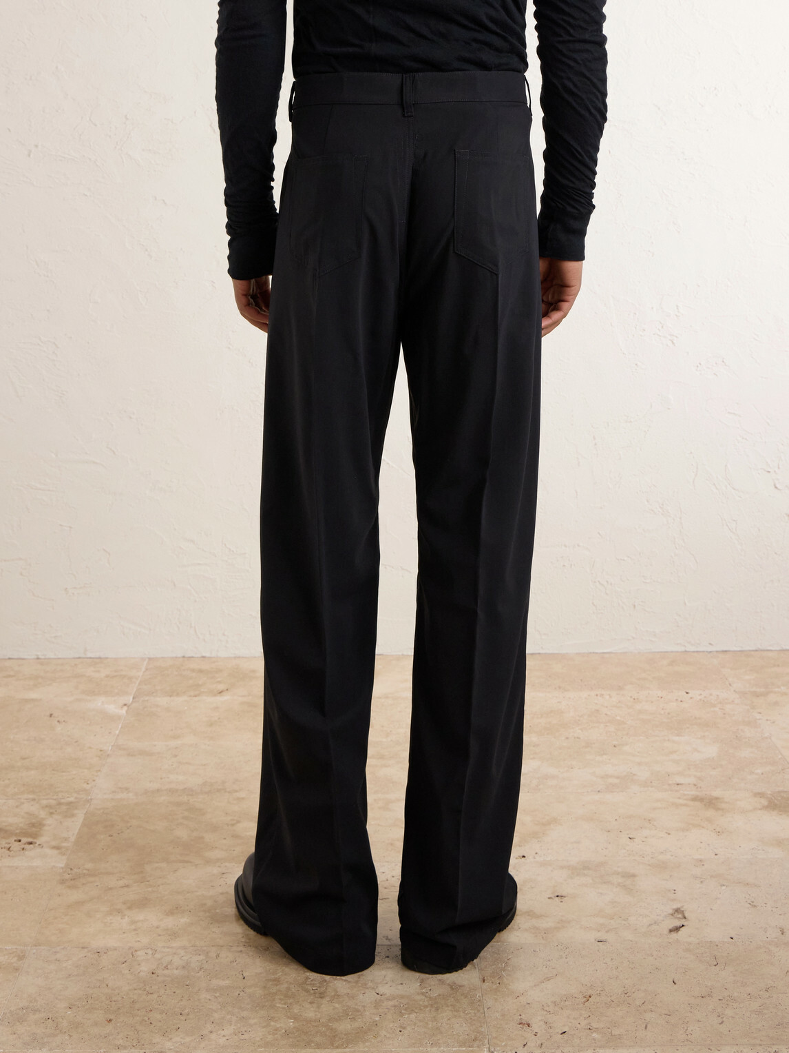 Rick Owens - Geth Straight-Leg Virgin Wool Trousers - Black