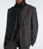 Gucci GG jacquard wool-blend scarf