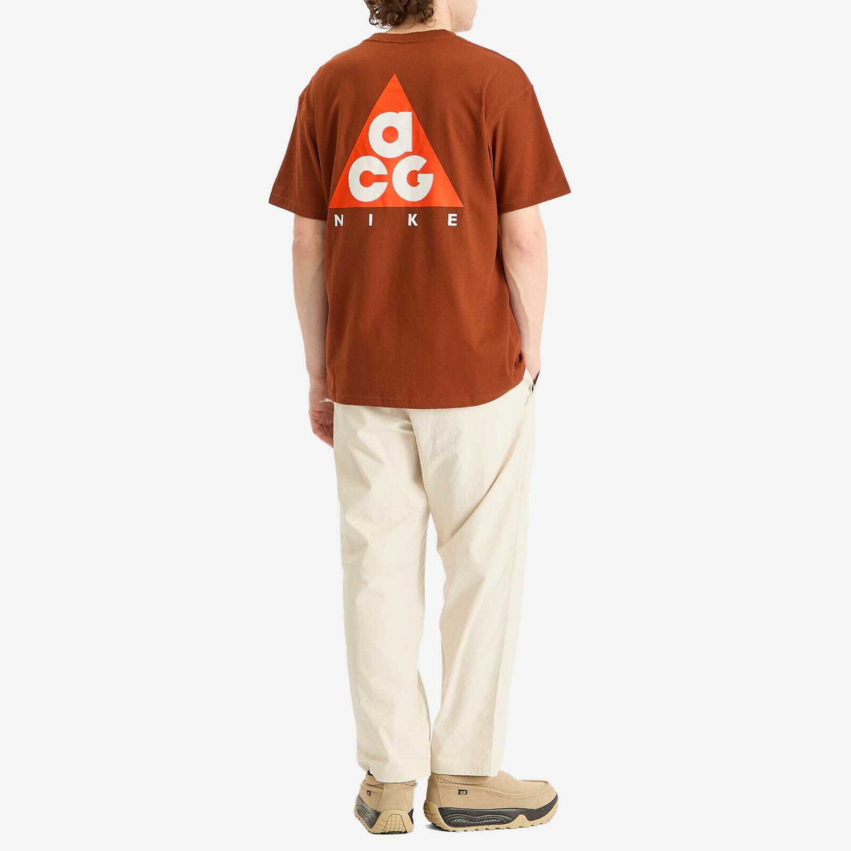 Nike Men's ACG Dri-Fit T-Shirt in Cinnamon// Picante Red