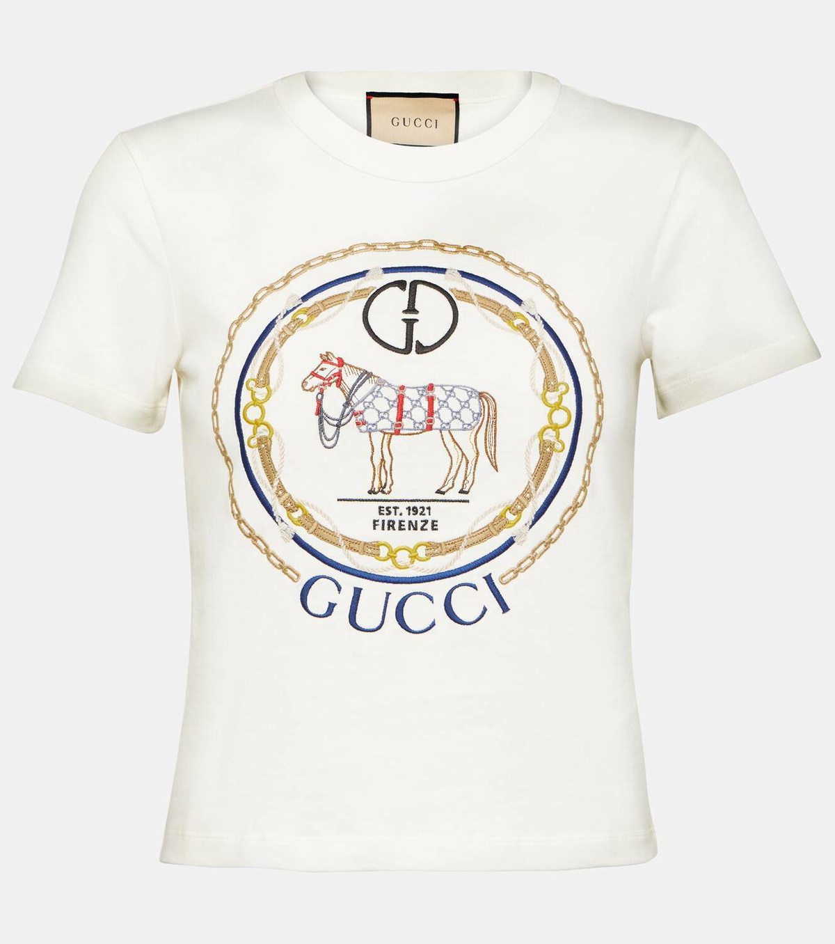 【GUCCI】Interlocking G cotton jersey T-shirt Cotton jersey T-shirt with Interlocking G in black | GUCCI® US