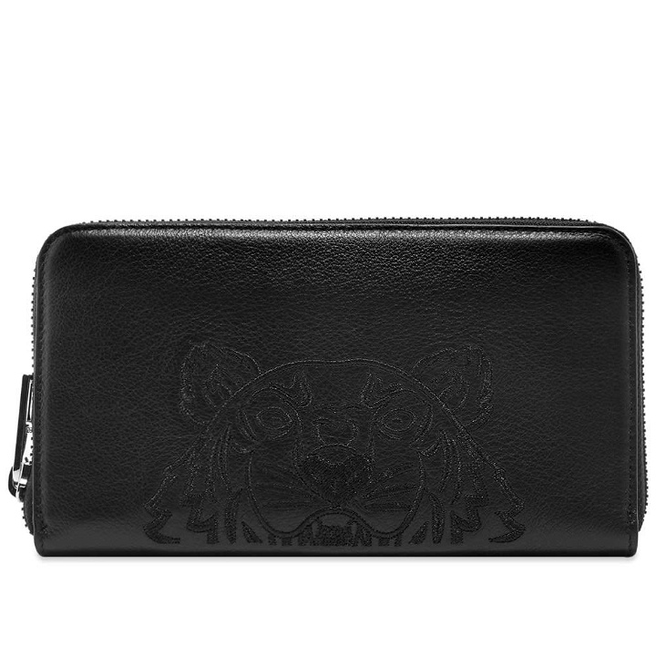 Photo: Kenzo Long Zip Embroidered Leather Wallet