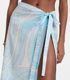 Pucci Marmo cotton muslin beach cover-up