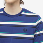 Fred Perry Authentic Men's Stripe T-Shirt in French Navy