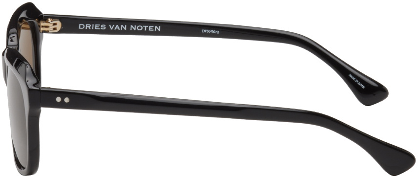 Dries Van Noten Black Linda Farrow Edition 90 C5 Sunglasses