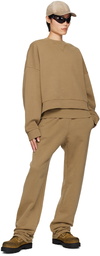 Entire Studios Taupe Straight-Leg Sweatpants