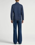 Fedeli Mens Denim shirt in Blue