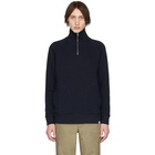 Norse Projects Navy Alfred Half-Zip Pullover