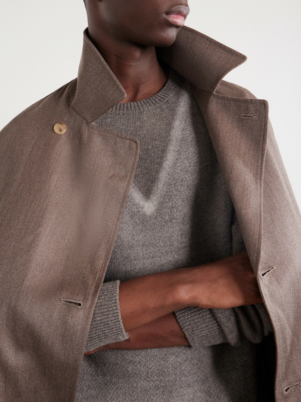 Maison Margiela - Fused Brushed Virgin Wool Sweater - Neutrals