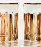 Les-Ottomans Set of 4 glass water tumblers