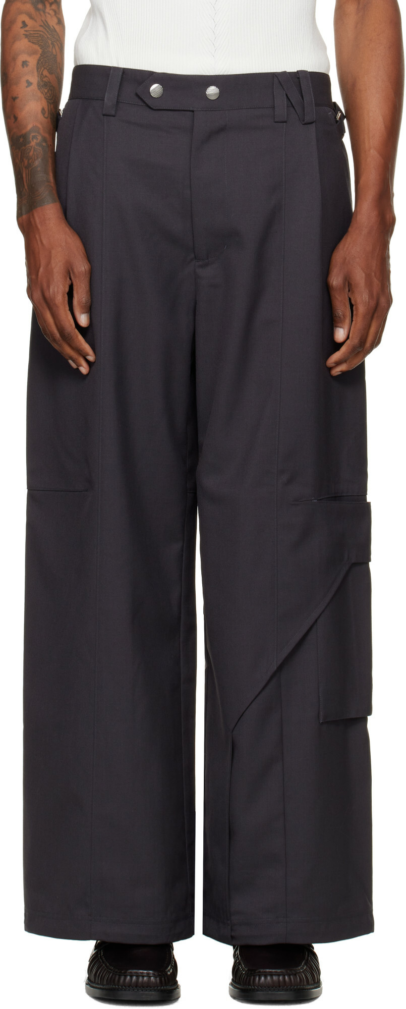 NULLUS Off-White 8-Pocket Cargo Pants NULLUS