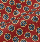 E.MARINELLA - 8.5cm Floral-Print Silk-Twill Tie - Red
