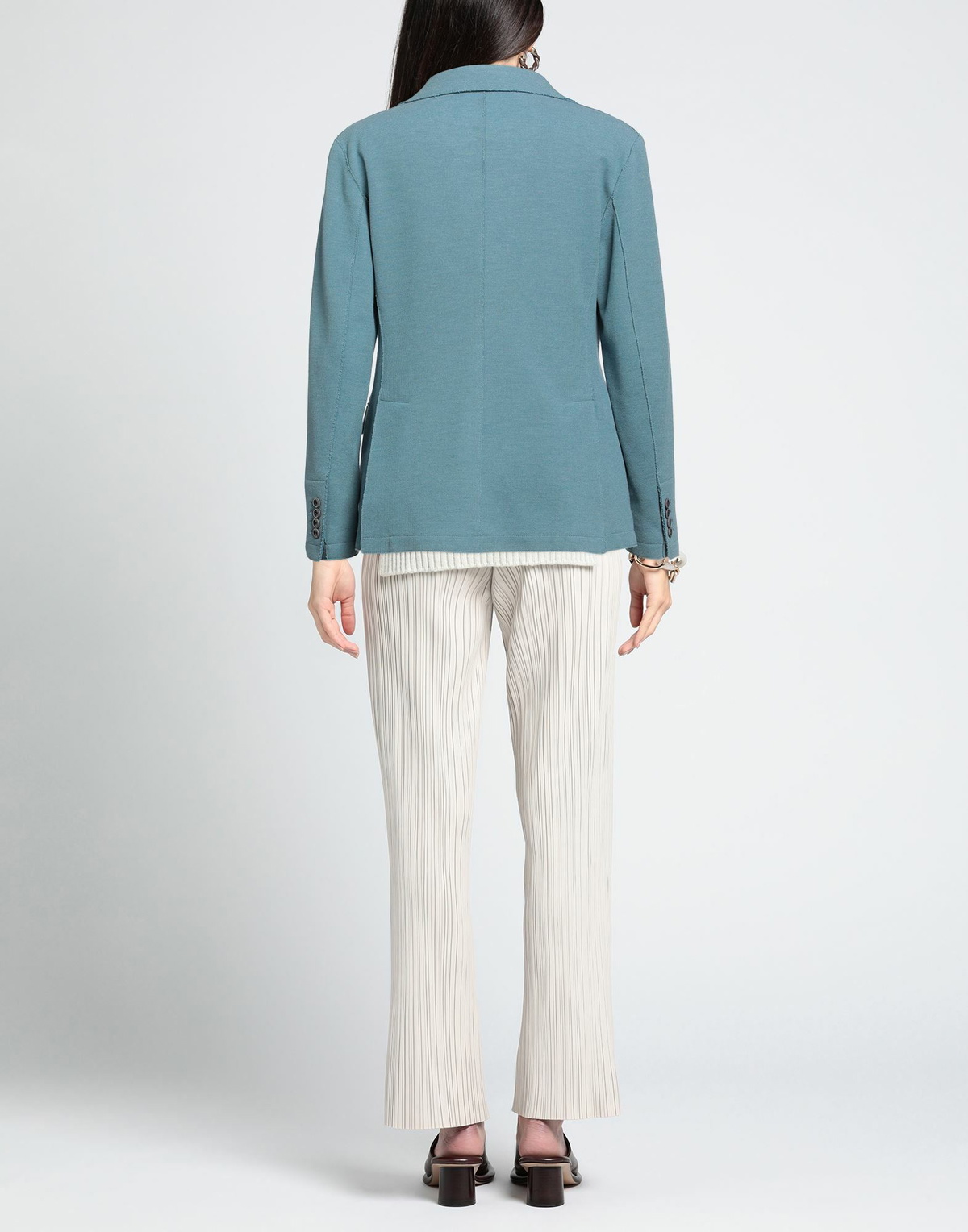 Eleventy Womens Blazer Pastel in Blue