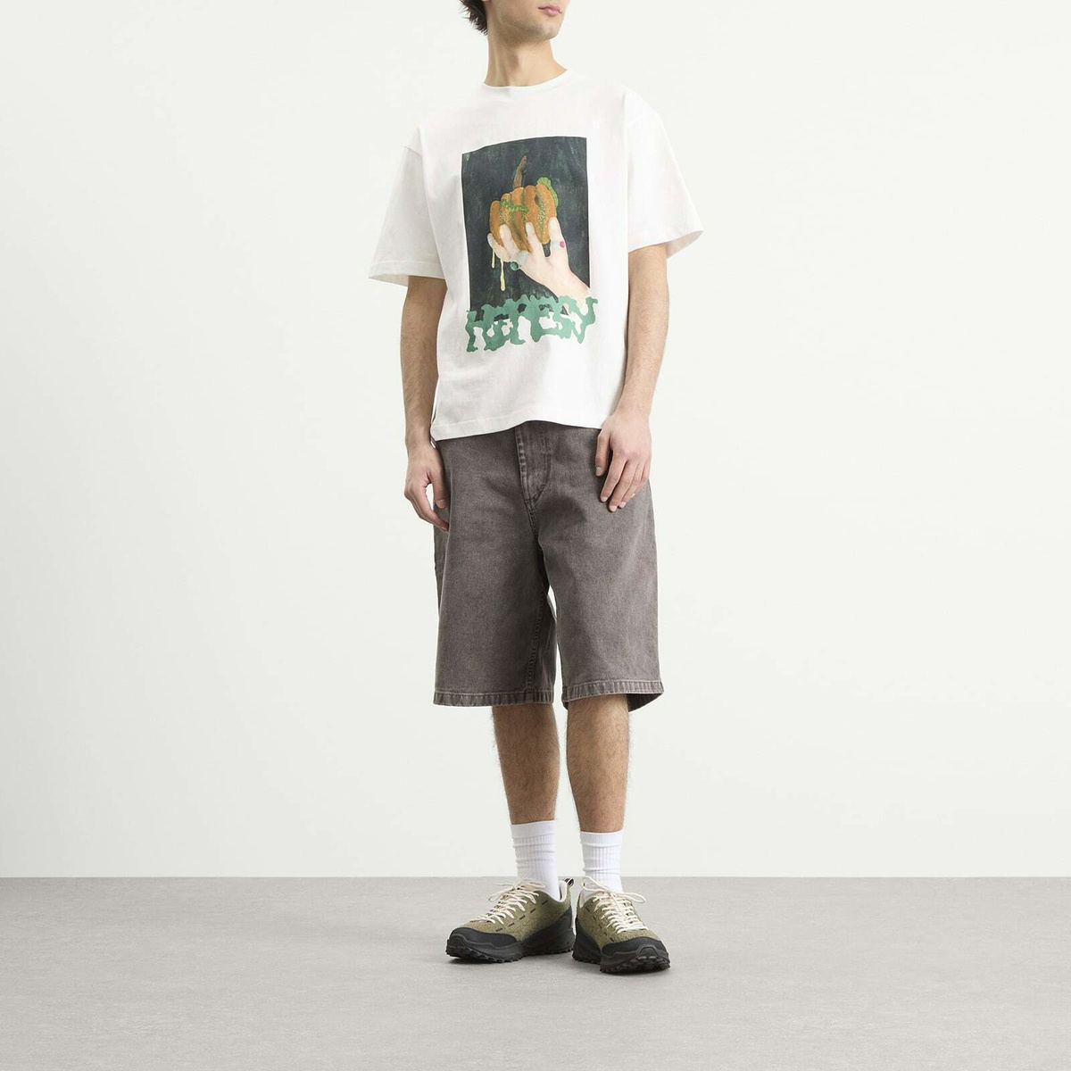 Heresy Men's Squash T-Shirt in Ecru