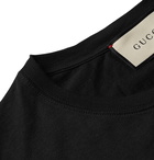 Gucci - Oversized Printed Cotton-Jersey T-Shirt - Men - Black