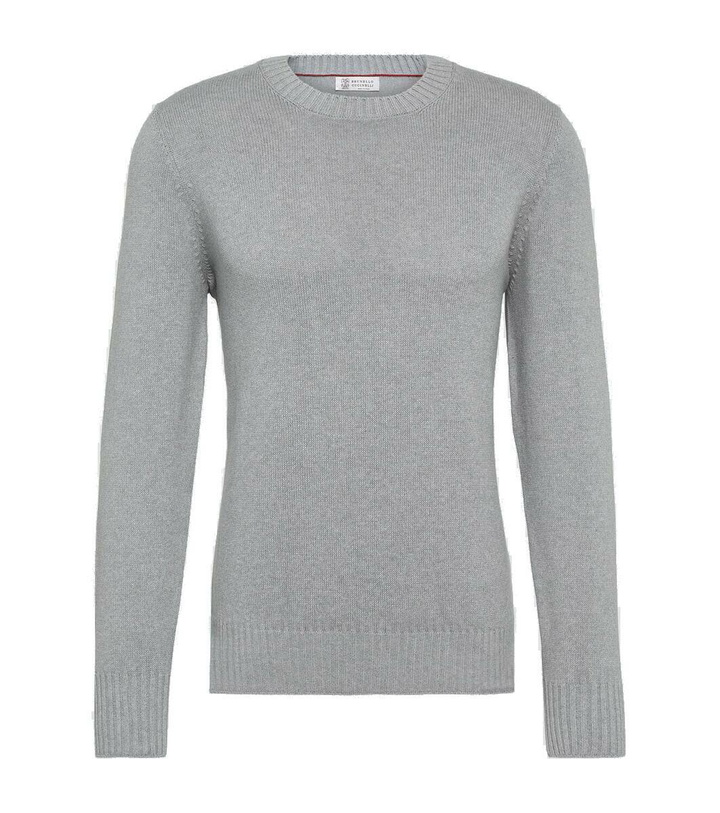 Photo: Brunello Cucinelli Ribbed-knit cotton sweater