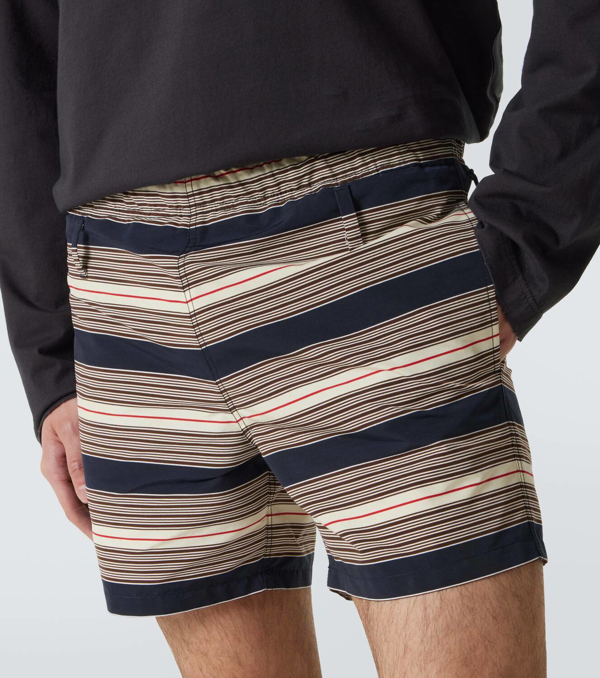Prada Striped swim shorts
