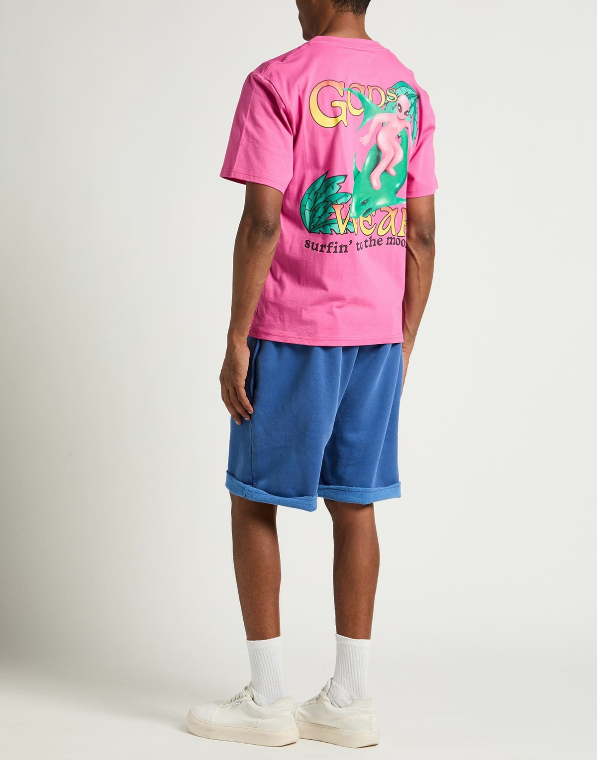 Gcds Mens T-shirt Fuchsia