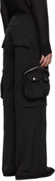FFFPOSTALSERVICE Black Diffraction Convertible Cargo Pants