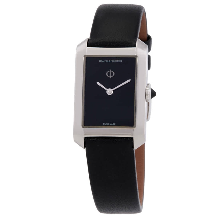 Photo: Baume et Mercier Hampton Quartz Black Dial Ladies Watch M0A10760