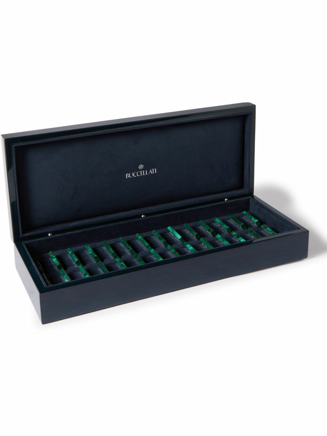 Buccellati - Silver and Malachite Dominoes Set