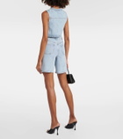 Self-Portrait Embellished denim shorts