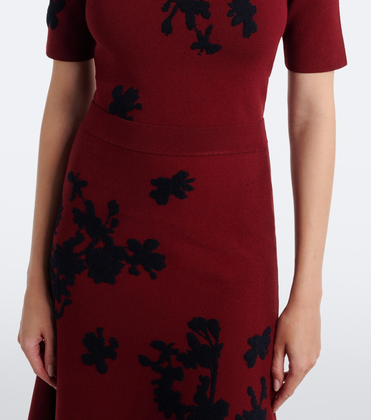 Erdem Floral jacquard turtleneck sweater
