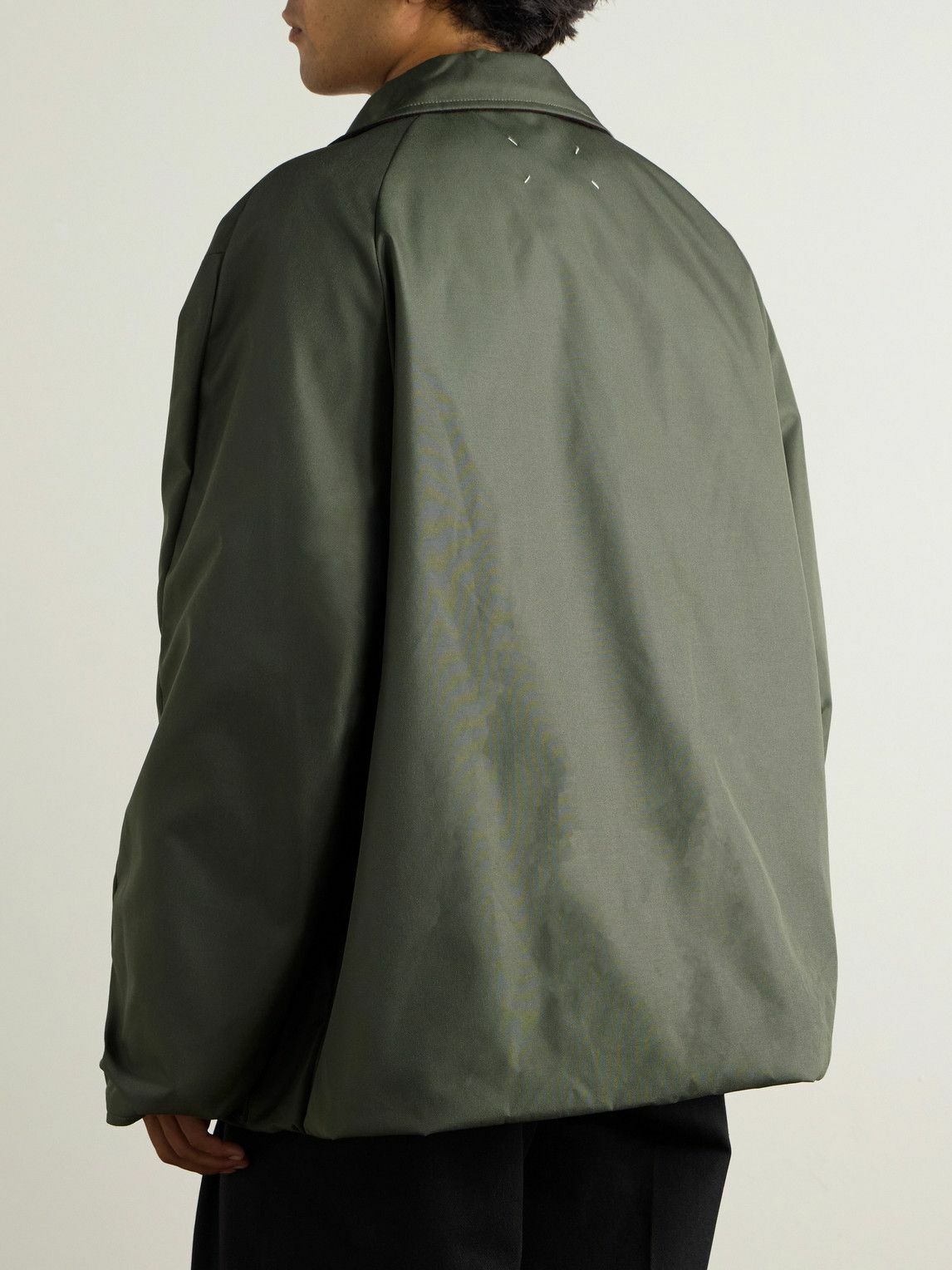 Maison Margiela - Reversible Checked Virgin Wool Parka - Green