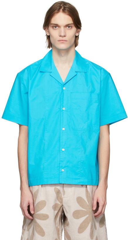 Photo: Jacquemus Blue Le Splash 'La Chemise Blu' Shirt