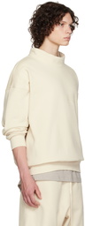 Fear of God ESSENTIALS Off-White Mock Neck Sweatshirt